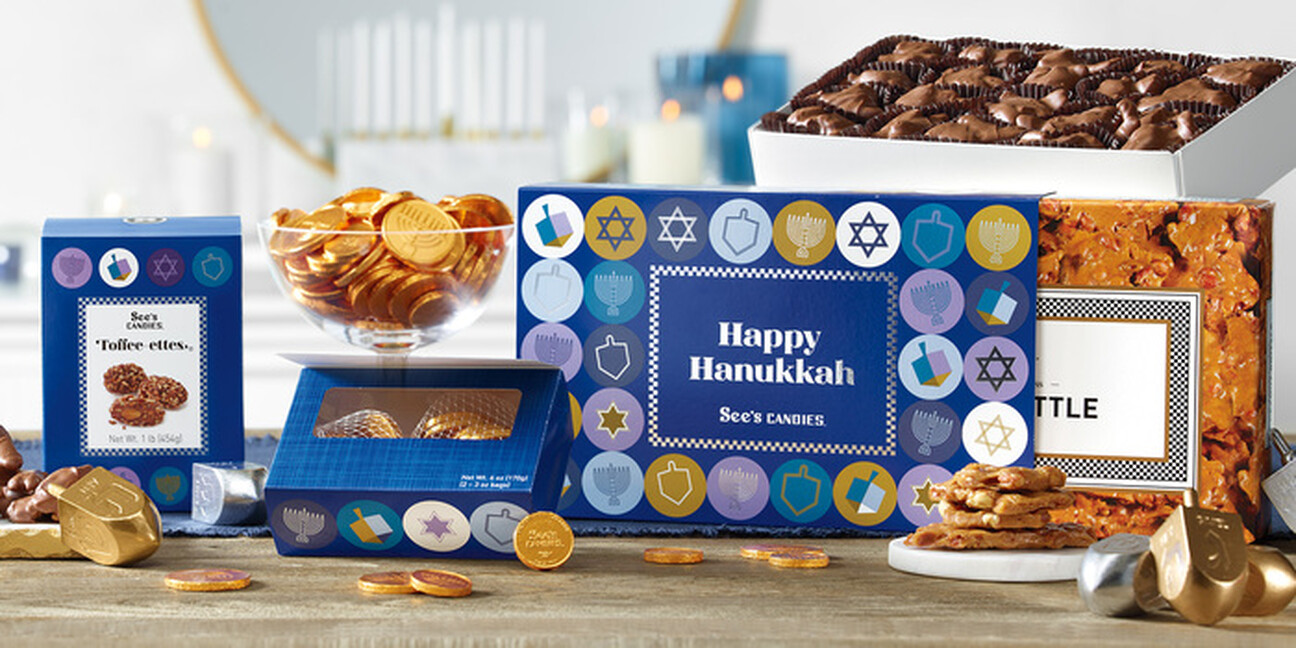 Make the Festival of Lights Even Sweeter with See’s Hanukkah Gift Guide. Chocolate Coins, Candies and More!